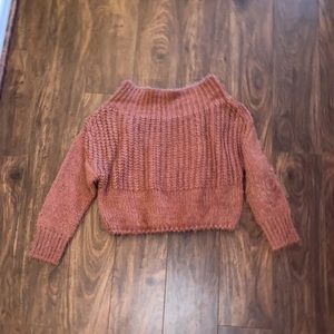 Shore brand off the shoulder sweater